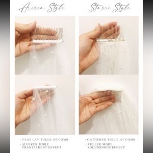 Wedding veil with pearls